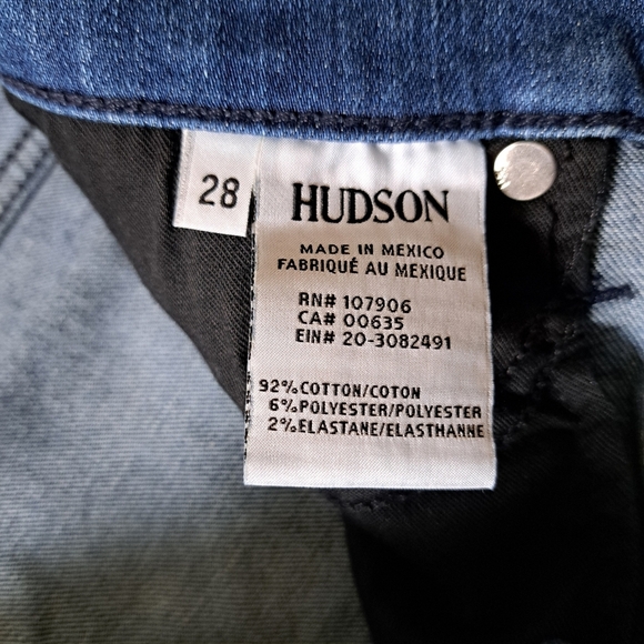 Hudson Jeans Tilda Mid Rise Womens 28 Blue Cigarette Denim - Picture 7 of 16